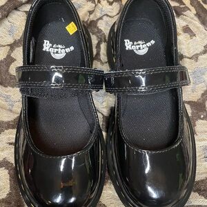 Dr. Martens Shiny Black Kids Dress Shoes